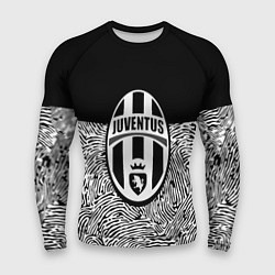 Рашгард мужской Juventus отпечатки текстура, цвет: 3D-принт