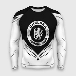 Рашгард мужской Челси белые краски, цвет: 3D-принт