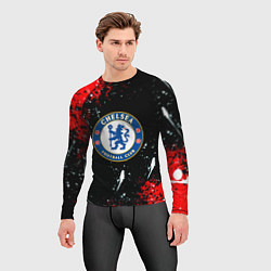 Рашгард мужской Chelsea брызги красок текстура, цвет: 3D-принт — фото 2