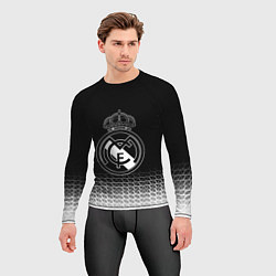 Рашгард мужской Реал Мадрид текстура геометрия, цвет: 3D-принт — фото 2