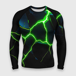 Рашгард мужской Green split, цвет: 3D-принт