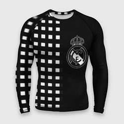 Рашгард мужской Real Madrid клетка, цвет: 3D-принт