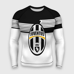 Рашгард мужской Juventus полосы линии, цвет: 3D-принт