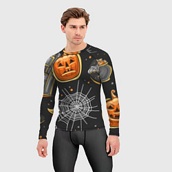 Рашгард мужской Атмосфера хэллоуина, цвет: 3D-принт — фото 2