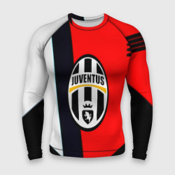 Рашгард мужской Ювентус геометрия полосы спорт, цвет: 3D-принт