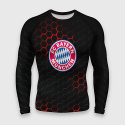 Рашгард мужской Бавария Мюнхен текстура соты, цвет: 3D-принт