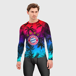 Рашгард мужской Бавария Мюнхен неон тропики, цвет: 3D-принт — фото 2
