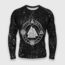 Мужской рашгард Валькнут и символы в круге