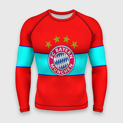 Рашгард мужской Бавария Мюнхен полосы линии, цвет: 3D-принт