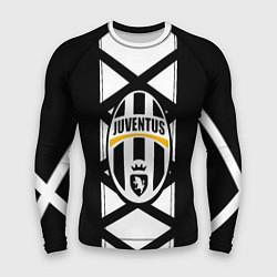 Мужской рашгард Ювентус геометрия полосы линии