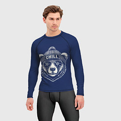 Рашгард мужской Chill bear, цвет: 3D-принт — фото 2