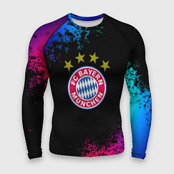 Мужской рашгард Бавария Мюнхен краски неон градиент