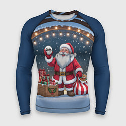 Мужской рашгард Санта с мешком подарков