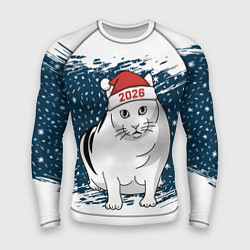 Рашгард мужской Кот Бендер - 2026, цвет: 3D-принт