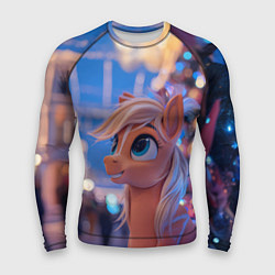 Рашгард мужской Милая лошадка символ 2026, цвет: 3D-принт