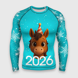 Мужской рашгард Голова лошадки