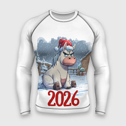 Рашгард мужской Сердитая лошадь 2026, цвет: 3D-принт