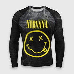 Рашгард мужской Nirvana Smoke, цвет: 3D-принт