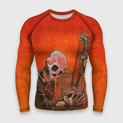 Рашгард мужской Скелет с гитарой, цвет: 3D-принт