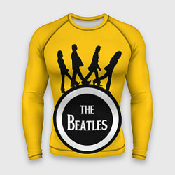 Рашгард мужской The Beatles: Yellow Vinyl, цвет: 3D-принт