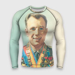Рашгард мужской Гагарин в орденах, цвет: 3D-принт