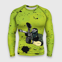 Рашгард мужской Paintball-спорт, цвет: 3D-принт