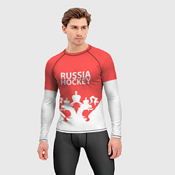 Рашгард мужской Russia Hockey, цвет: 3D-принт — фото 2
