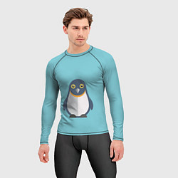 Рашгард мужской Пингвин, цвет: 3D-принт — фото 2
