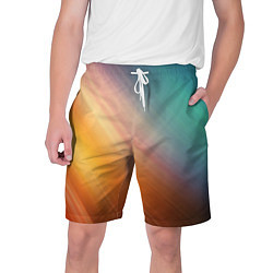 Шорты на шнурке мужские Стильный окрас, цвет: 3D-принт