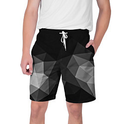 Шорты на шнурке мужские Abstract gray, цвет: 3D-принт