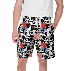 Шорты на шнурке мужские Funny Pandas, цвет: 3D-принт
