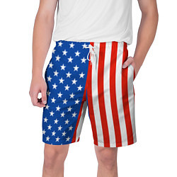 Шорты на шнурке мужские American Patriot, цвет: 3D-принт