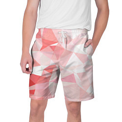 Шорты на шнурке мужские Pink abstraction, цвет: 3D-принт