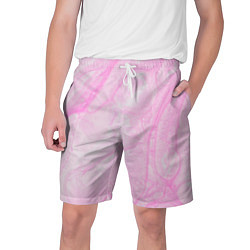 Мужские шорты Розовые разводы краска зефир