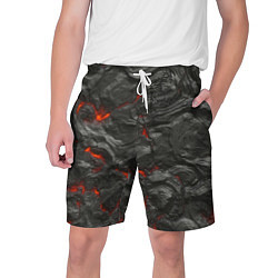 Шорты на шнурке мужские Застывшая лава, цвет: 3D-принт