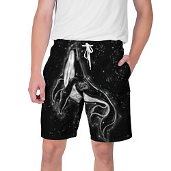 Шорты на шнурке мужские Космический Кит, цвет: 3D-принт