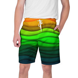 Мужские шорты Цветные волны
