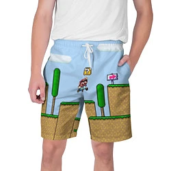 Шорты на шнурке мужские Mario, цвет: 3D-принт