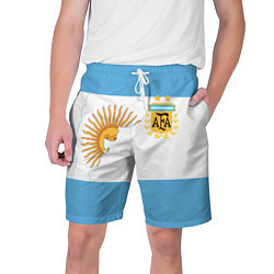 Шорты на шнурке мужские Сборная Аргентины цвета 3D-принт — фото 1