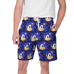 Шорты на шнурке мужские Sonic pattern, цвет: 3D-принт