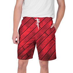 Шорты на шнурке мужские Red Boards Texture, цвет: 3D-принт