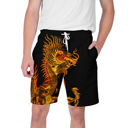 Мужские шорты Золотой китайский дракон