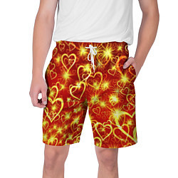 Шорты на шнурке мужские Любовный взрыв, цвет: 3D-принт