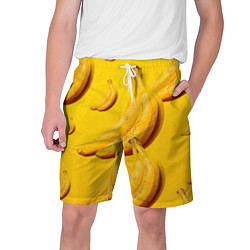 Шорты на шнурке мужские Банановый рай, цвет: 3D-принт