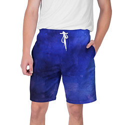 Шорты на шнурке мужские Синее размытие, цвет: 3D-принт