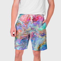 Шорты на шнурке мужские Радужное небо, цвет: 3D-принт
