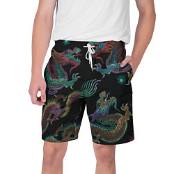 Мужские шорты Цветные драконы
