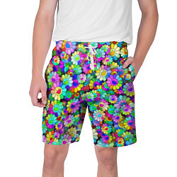 Мужские шорты Rainbow flowers