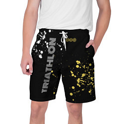 Шорты на шнурке мужские Triathlon Триатлон, цвет: 3D-принт