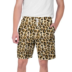 Шорты на шнурке мужские Пятна Дикого Леопарда, цвет: 3D-принт